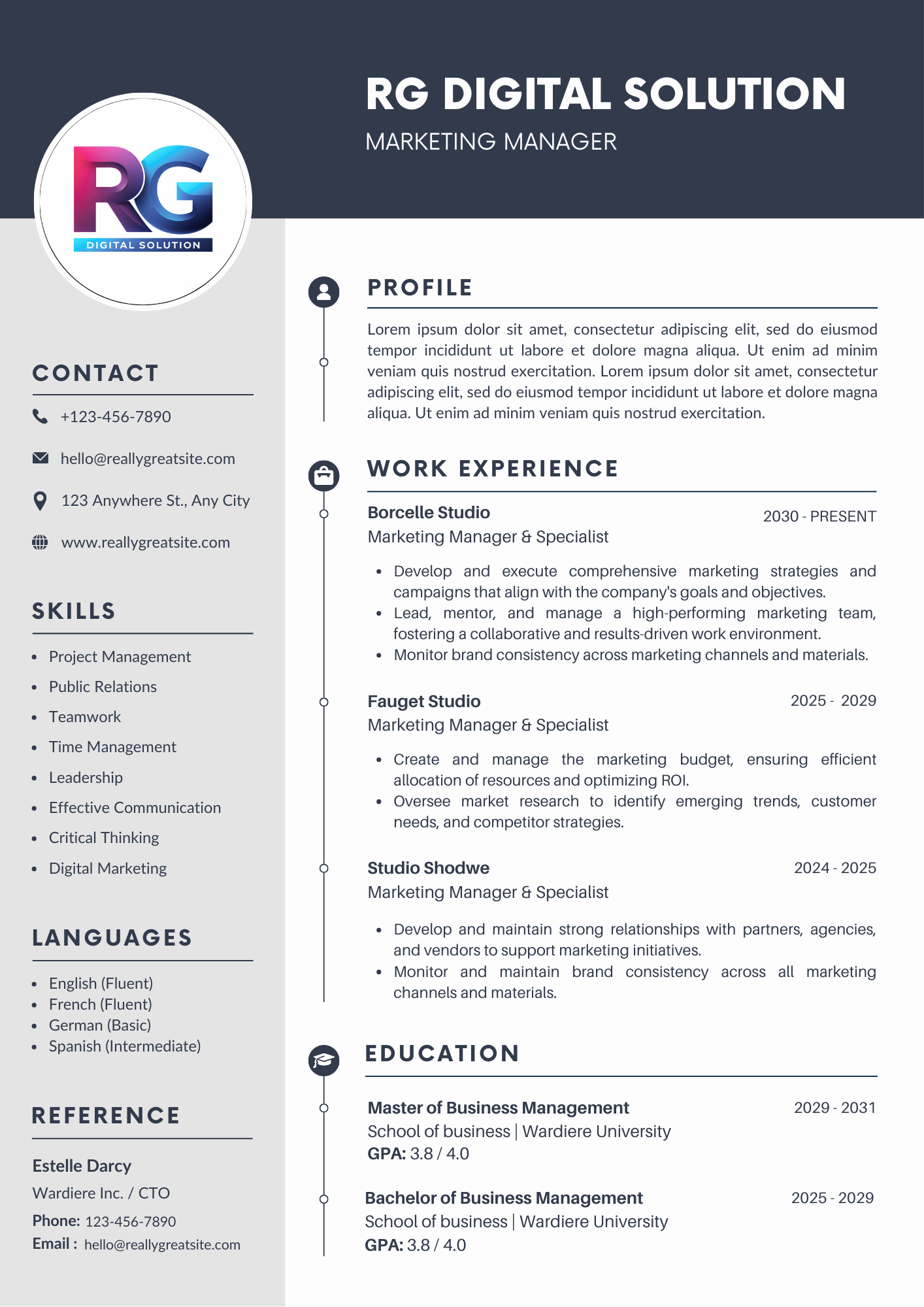 Professional CV Design 4