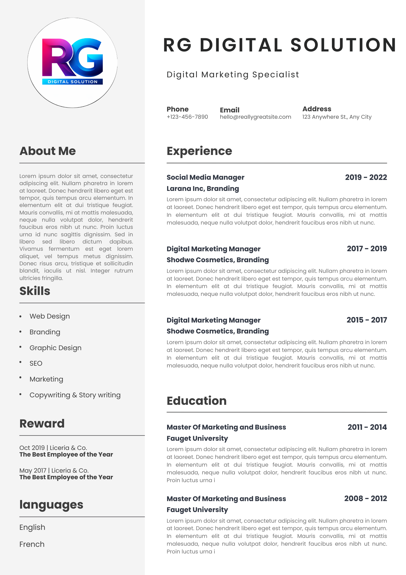 Professional CV Design 5